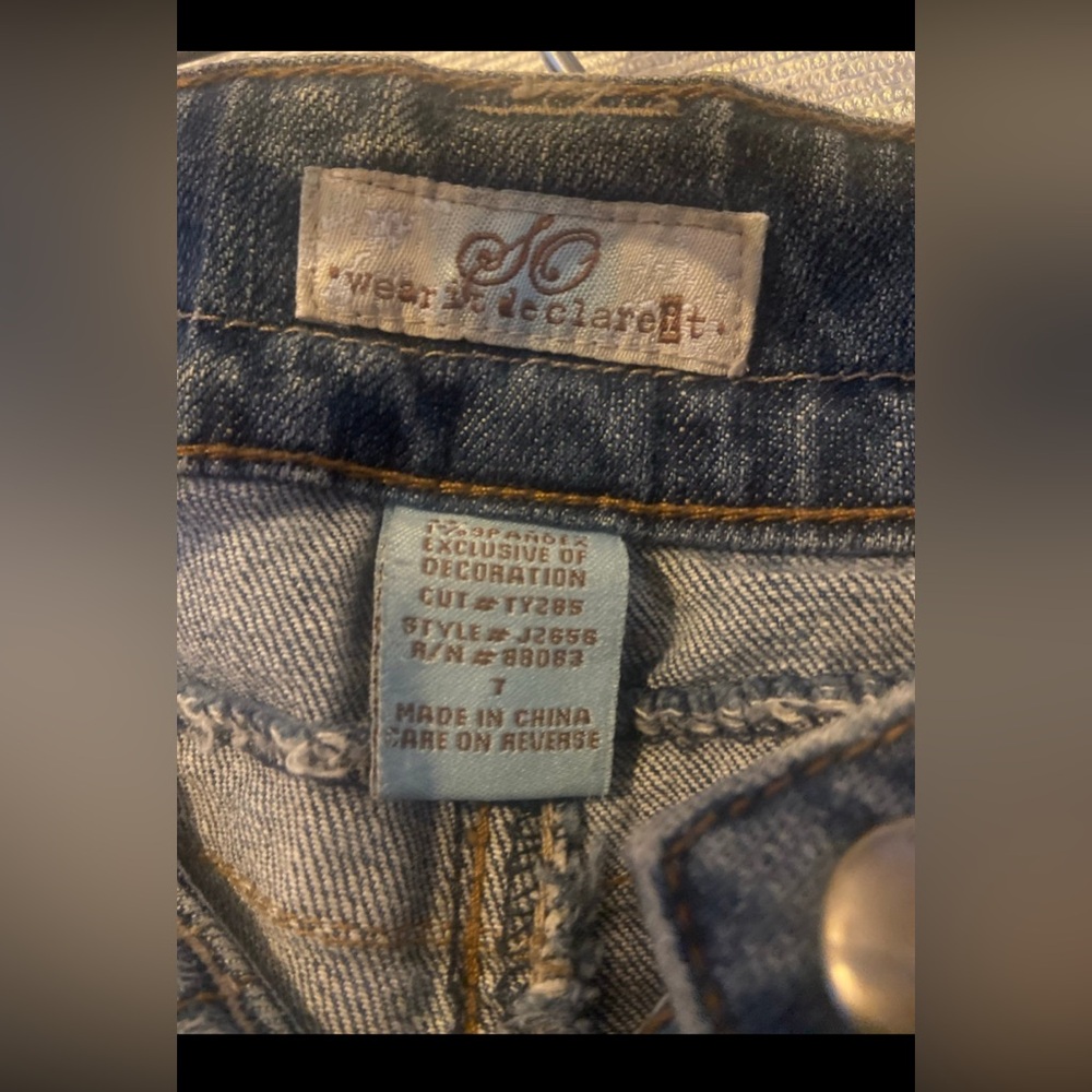 So Wear It Declare It Size 7 Jeans Juniors - Picture 3 of 12